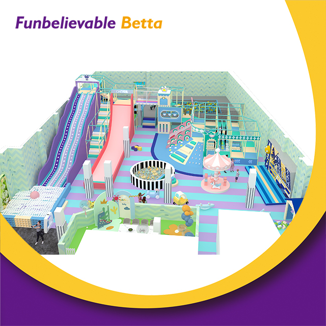 Bettaplay TUV 1200 кв.м. Крытая дизайнерская игровая площадка. Детская крытая игровая площадка для скалолазания в парке развлечений.