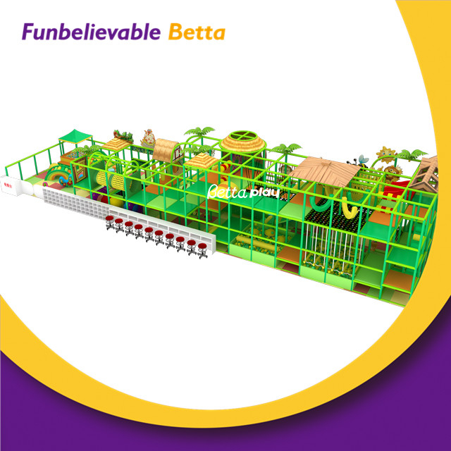 Bettaplay ملعب داخلي عالي الجودة للأطفال بموضوع الفضاء مع شرائح كبيرة للبيع