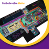 Bettaplay 3995 متر مربع ملعب داخلي كبير للأطفال متاهة النينجا داخلي للأطفال معدات ملاعب الأطفال جيدة مصنعي أرجوحة الشرائح الكبيرة