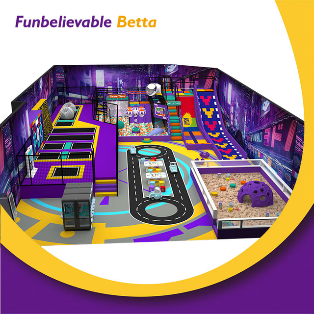Коммерческая крытая игровая площадка Bettaplay площадью 600 кв. м с батутным парком – идеальное интерактивное приключение для детей!