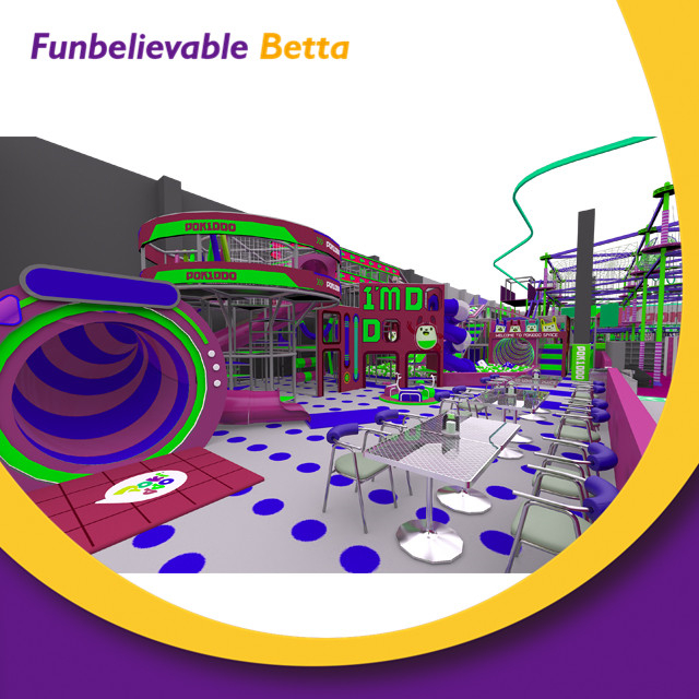 El parque comercial de la aventura de 3600 metros cuadrados modific&oacute; el equipo interior del patio para requisitos particulares de los ni&ntilde;os con el parque del trampol&iacute;n