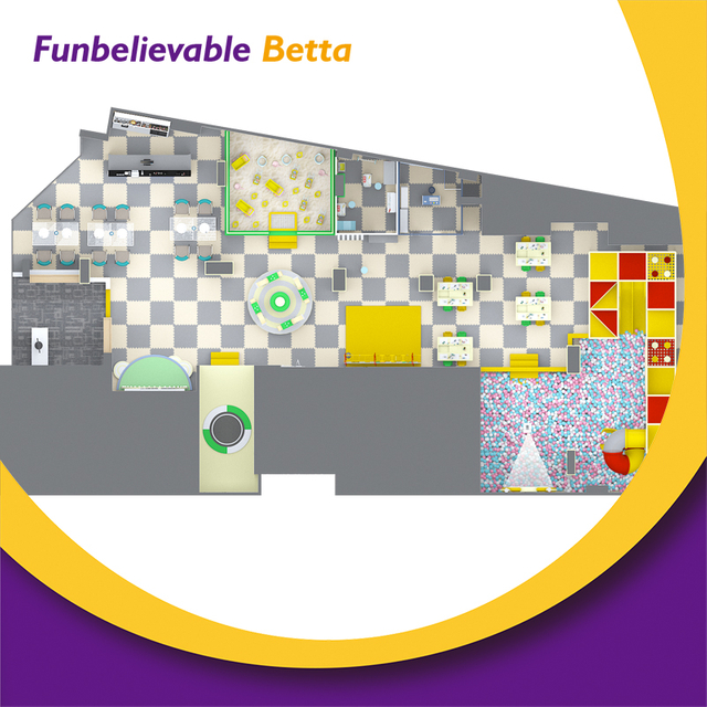 Bettaplay 300SQM Vibraciones infantiles llenas de diversi&oacute;n en abundancia Juego de interior conmovedor y so&ntilde;ador Fort Park que captura los momentos alegres y despreocupados de la infancia