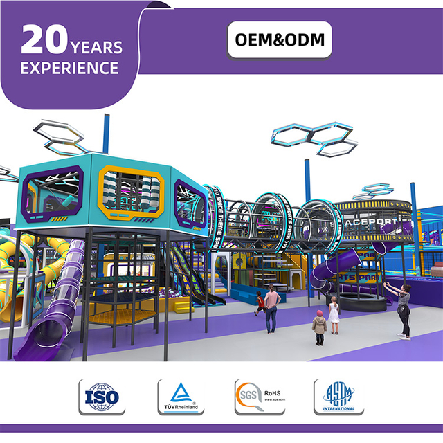 BetTaplay 4900SQM Equipo comercial de laberinto de interior grande gran parque infantil con toboganes para niños