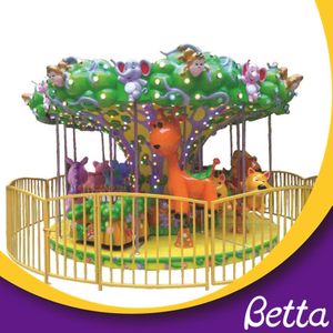 Coin operated kiddie rides carousel for sale small merry go round 