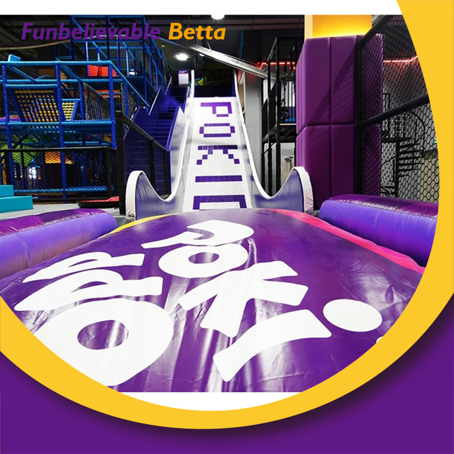 Bettaplay Trampoline Park Rainbow Slide Dry Ski Slope for Trampoline Park for Kids for Sale