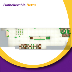 Bettaplay 1000㎡ Trampol&iacute;n comercial de negocios y equipo de &aacute;rea de juego de laberinto Patio interior 