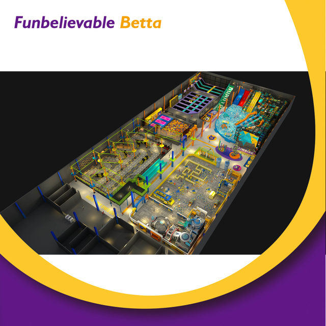 Bettaplay Trampoline Kids Playground Indoor Jumping Trampolines Parques Equipo