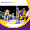 Bettaplay Dispositivos electr&oacute;nicos avanzados de 2600 m&sup2; Un parque de trampol&iacute;n interior con tobog&aacute;n regular y piscina de bolas grande para uso comercial
