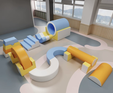 Bettaplay معدات اللعب اللينة متعددة الألوان للجري والتسلق للأطفال، لعب ناعم في الأماكن المغلقة