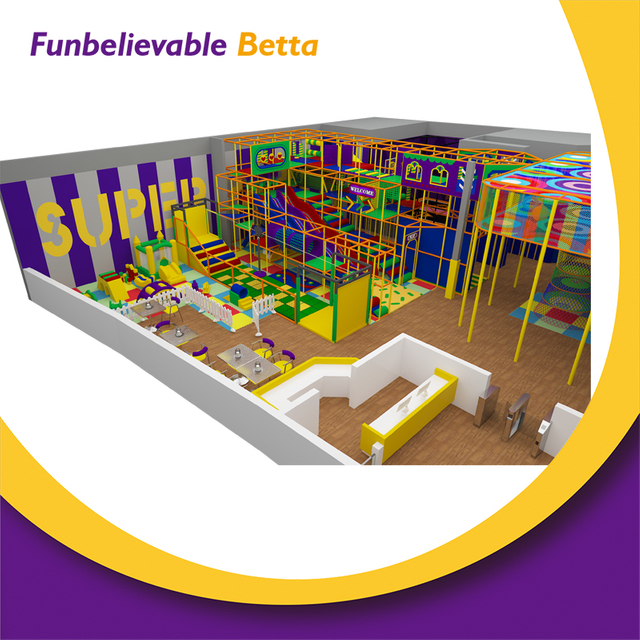 Bettaplay 370SQM Parque de escalada con red de cuerda interior lleno de fantas&iacute;a Equipo de juego suave y seguro Desbloquee una nueva dimensi&oacute;n de aventura entre padres e hijos