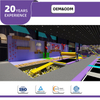Bettaplay 1900SQM معدات ملعب داخلي ملون تجاري ناعم مع منطقة متاهات للأطفال