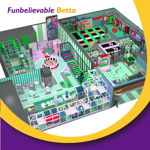 Bettaplay 770 m&sup2; Juegos de interior para ni&ntilde;os Equipo de juegos Castillo travieso