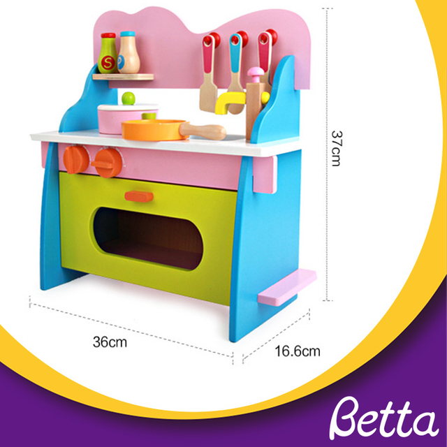 Bettaplay Wooden Kids Kitch Set Toy ، أطفال يتظاهرون بمجموعات مطبخ الألعاب