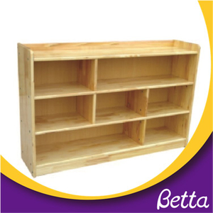 Kindergarten school furniture wood kids ladder bookshelf 