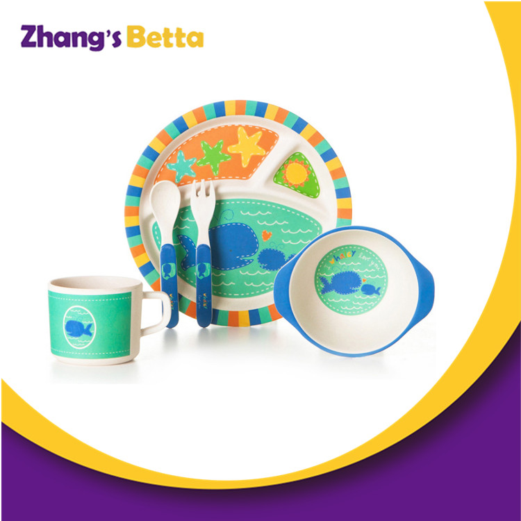 Hot Sell Eco-friendly Bamboo Dinnerware Sets for Toddler