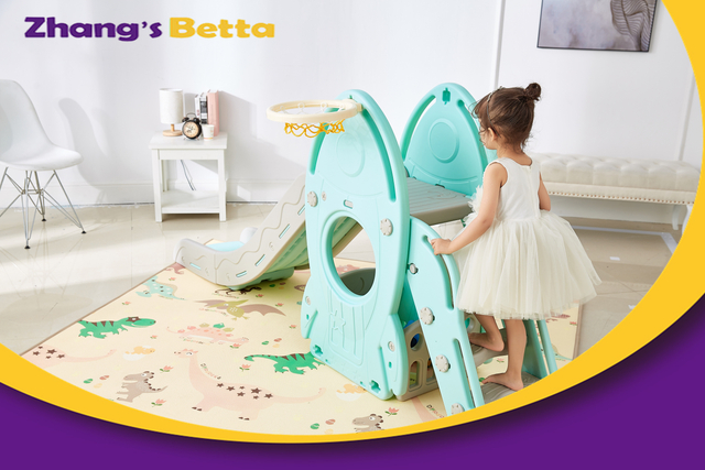 MEJOR CALIDAD PASTEL & PLÁSTICO Niños Diapositivas Estado en el hogar NUEVO diseño Modesto estilo con Hoop Outdoor Playground Uso propio