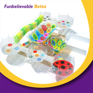 Bettaplay Kids Adventure Playground Cuerda de nailon Redes de escalada de ganchillo arco&iacute;ris