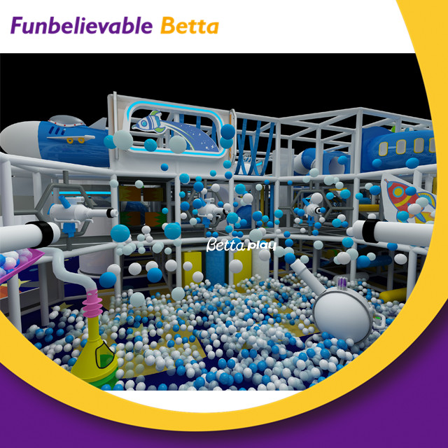 Bettaplay Space Theme Infants Children Play Area Commercial Soft Play Kids Indoor Playground with Ball Pit Trampoline