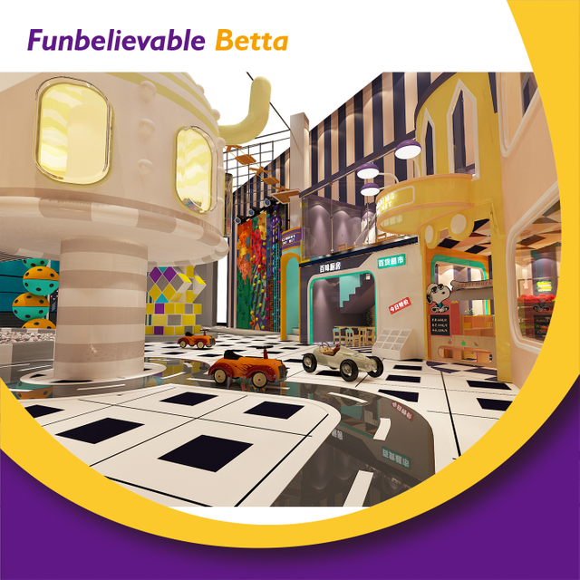 Bettaplay Tobog&aacute;n de fibra de vidrio de lunares de 890 m&sup2; Castillo de escalada de ensue&ntilde;o Equipo de juegos para ni&ntilde;os lleno de diversi&oacute;n
