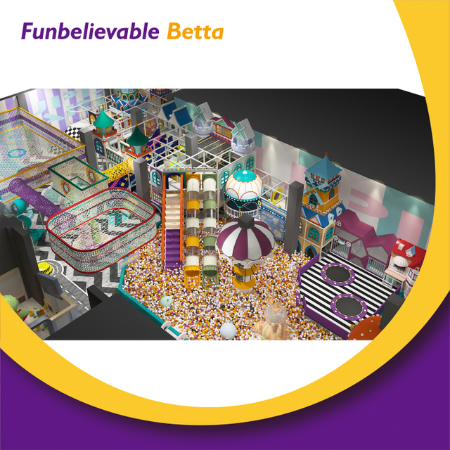 Bettaplay-piscina de bolas grande de 900 metros cuadrados con equipo de salto, toboganes, laberinto interior, parte peque&ntilde;a de trampol&iacute;n para todas las edades 