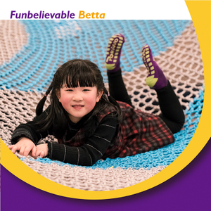 Bettaplay Hot Indoor Playground Kid Rainbow Crochet Climbing Nets para parque inferior 