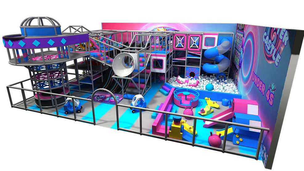 Pokiddo Case: Equipo de juegos infantiles de 0,384 m&sup2; &Aacute;rea de juegos infantiles cubierta en Dundee, Reino Unido