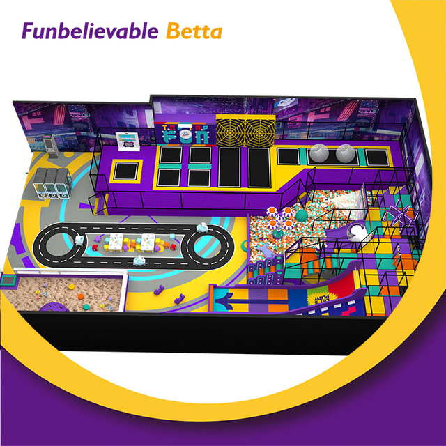 Коммерческая крытая игровая площадка Bettaplay площадью 600 кв. м с батутным парком – идеальное интерактивное приключение для детей!