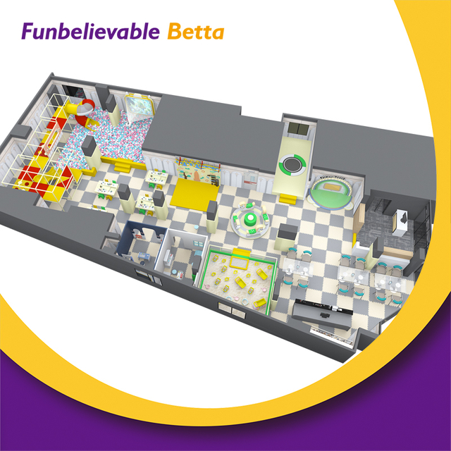 Bettaplay 300SQM Vibraciones infantiles llenas de diversi&oacute;n en abundancia Juego de interior conmovedor y so&ntilde;ador Fort Park que captura los momentos alegres y despreocupados de la infancia