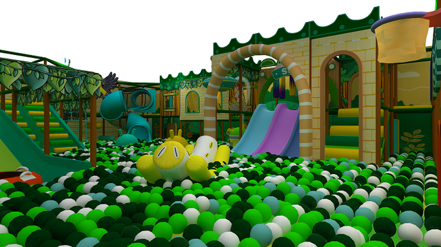 Bettaplay 700SQM Parque infantil comercial interior de alta capacidad Tema forestal Castillo travieso para uso comercial para parques de atracciones para ni&ntilde;os