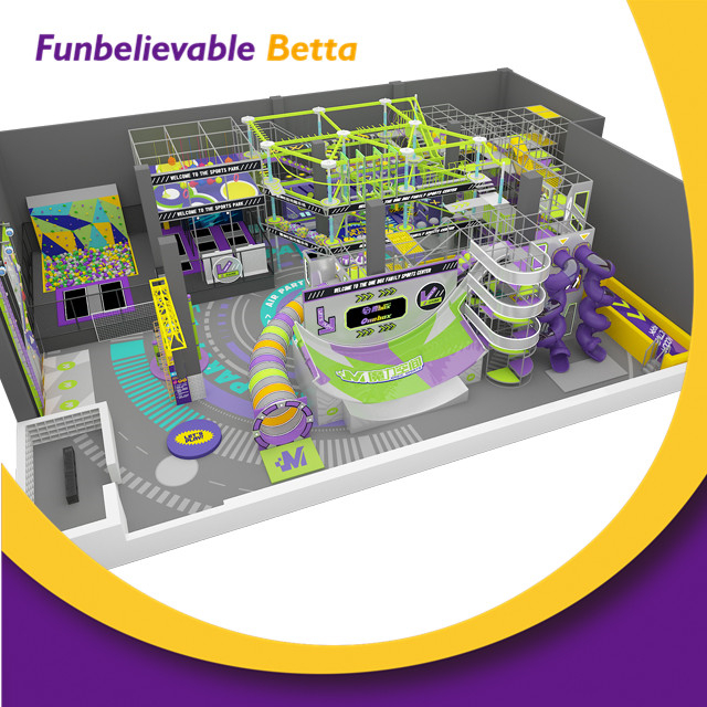 Bettaplay 800m&sup2; comercial interior suave equipo de juegos para ni&ntilde;os