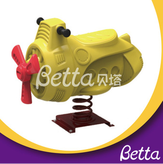 Bettaplay New design cartoon aircraft children spring rider