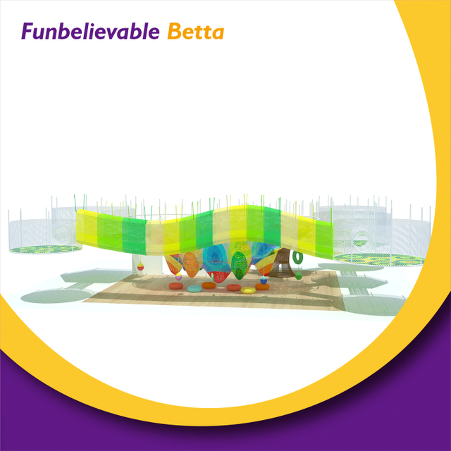 Bettaplay Interior Playground Crochet Playground Rainbow Rope RoPle Net Árbol para niños