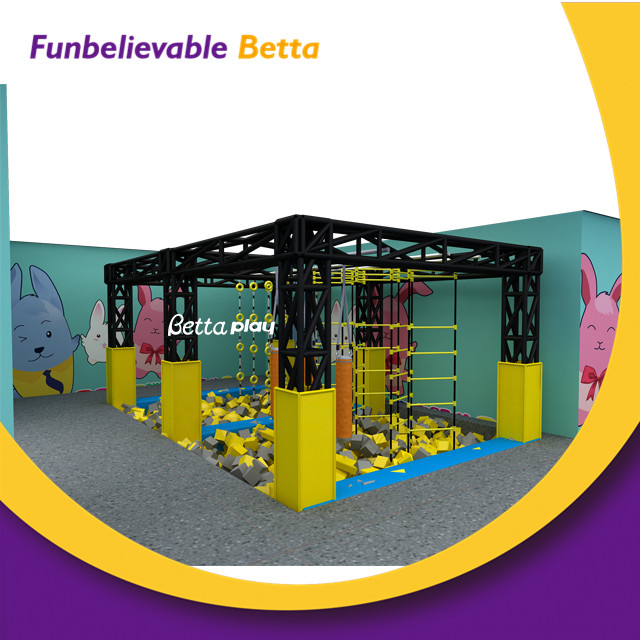 Bettaplay Trampolines peque&ntilde;os Park Ninja Warrior Course Trampol&iacute;n de espuma para patio de juegos interior Trampol&iacute;n interior para ni&ntilde;os