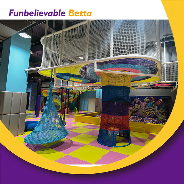 Bettaplay Indoor Playground Kids Ropes Crocheted Rainbow Climbing Net Net Climbing Net Net