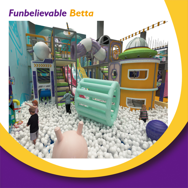 Bettaplay 260m&sup2; معدات حلم الطفل للتسلق الداخلي والمغامرات Zipline لمدينة ملاهي ممتعة 