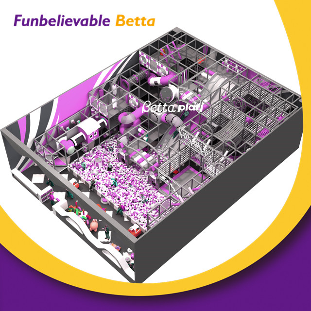 Bettaplay maravilloso mini parque infantil interior para ni&ntilde;os, parque de atracciones con plan de lugar grande, juegos