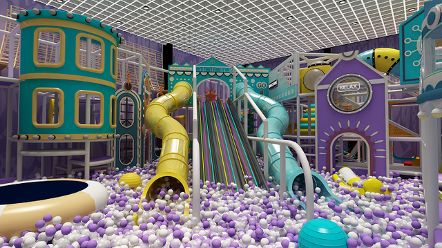 BetTaplay 1900SQM Centro de juegos de juego interior de 1900SQM Equipo de plástico suave para el centro comercial para el centro comercial