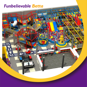 Bettaplay 420 متر مربع متاهة ملونة ملعب داخلي دورات عقبة وحدات هياكل نابضة بالحياة