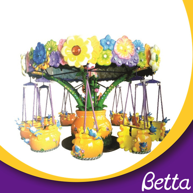 Horses Design Amusement Park Children Musical Swivel Chair, Merry Go Round 