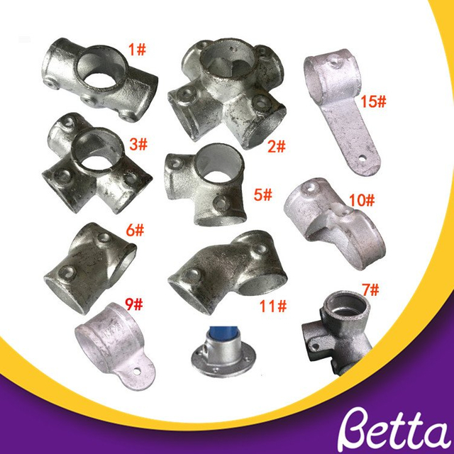 قاعدة تثبيت Bettaplay Fort Fastener، تركيبات متينة، حماية حافة القلعة، حماية الدكتايل، تجهيزات الأنابيب المجلفنة
