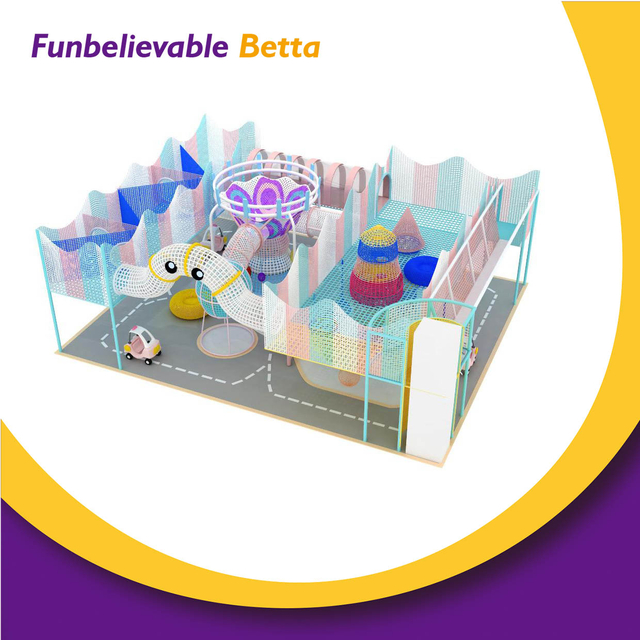 Bettaplay Amusement Park Tresping Rope Net Indoor Playground for Kids