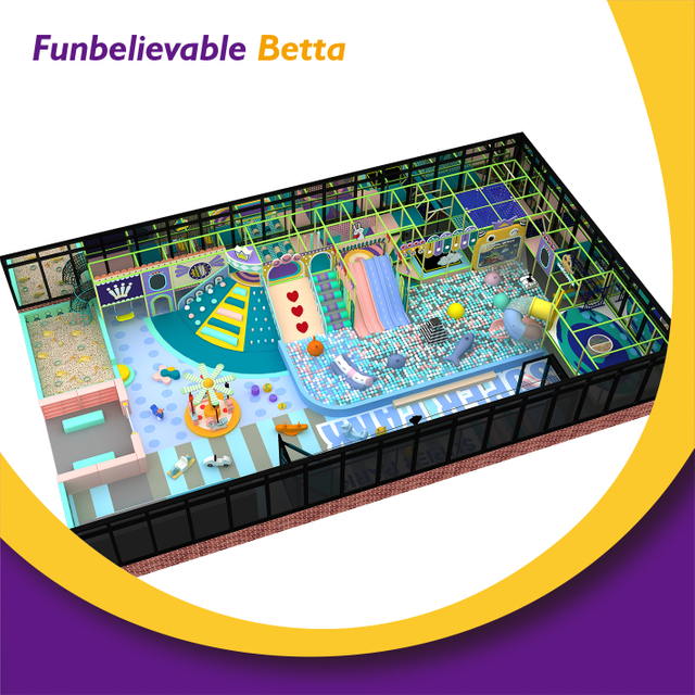 Bettaplay 300sqm معدات لعب داخلية للأطفال معدات ملعب الحديقة التجارية الداخلية معدات ملاعب داخلية للأعمال