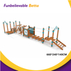 Bettaplay Ni&ntilde;os al aire libre interiores que suben el equipo de madera de la integraci&oacute;n sensorial 