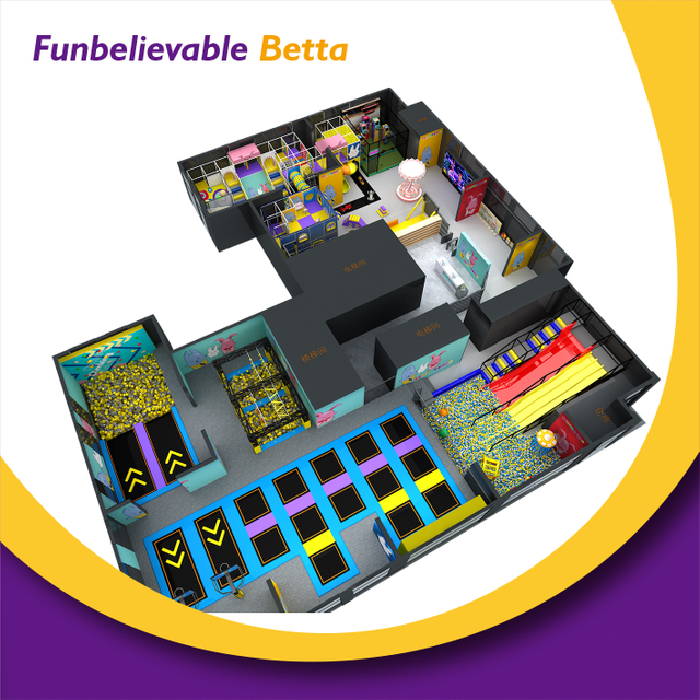 Bettaplay Trampol&iacute;n &Aacute;rea para ni&ntilde;os con pozo de espuma &Aacute;rea de juegos interior &Aacute;rea de juego Proveedor de pozo de bolas