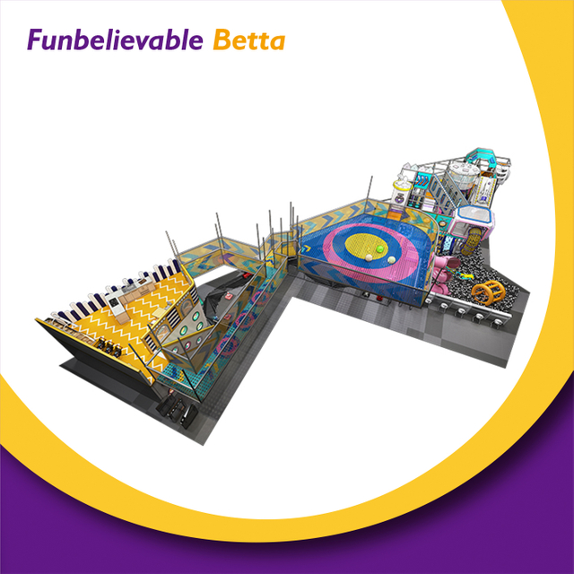 Bettaplay 1000㎡ مركز تسوق تجاري كبير معدات منطقة اللعب ملعب داخلي للأطفال 