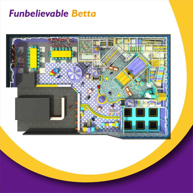 ملعب داخلي للمعدات التجارية Bettaplay 500㎡ 