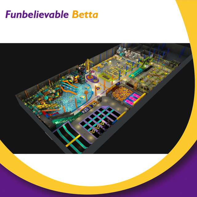 Bettaplay Trampoline Kids Playground Indoor Jumping Trampolines Parques Equipo
