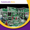 &Aacute;rea de juego de trampol&iacute;n con tobog&aacute;n Popular moderno Bettaplay, patio interior suave para ni&ntilde;os a la venta