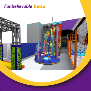 Bettaplay 868 кв. м. Космическая тематическая крытая игровая площадка, интерактивный баскетбол и вызов ниндзя, батутный парк, оборудование для детей
