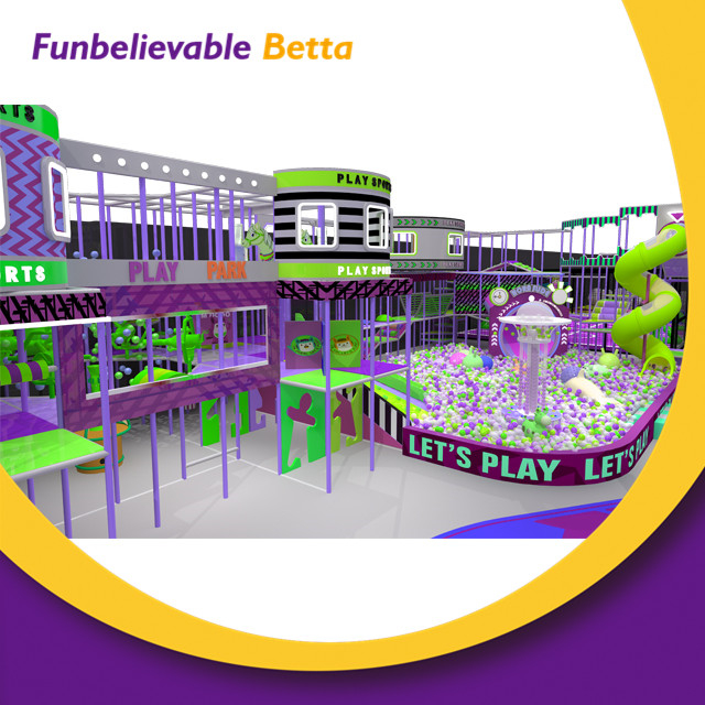 Bettaplay 4552 متر مربع تصميم مخصص للتسوق مول Adventure Park ترامبولين بارك تصنيع ملعب داخلي تجاري للأطفال